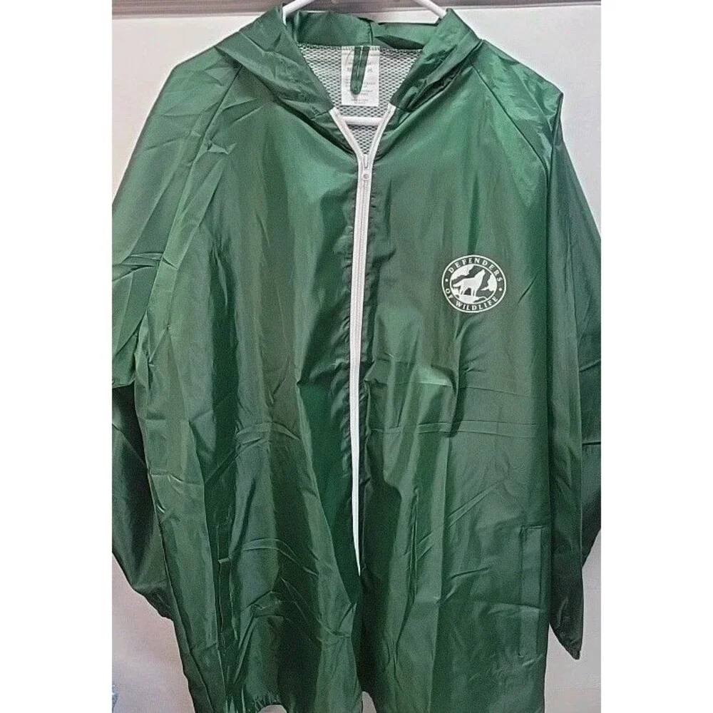 Defenders Of Wildlife Rain Protective Jacket Coat One Size‎ Fits Most